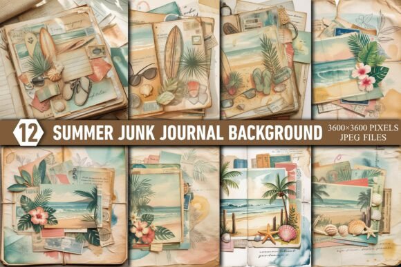 Download Summer Junk Journal Background - Junk journal background Collection