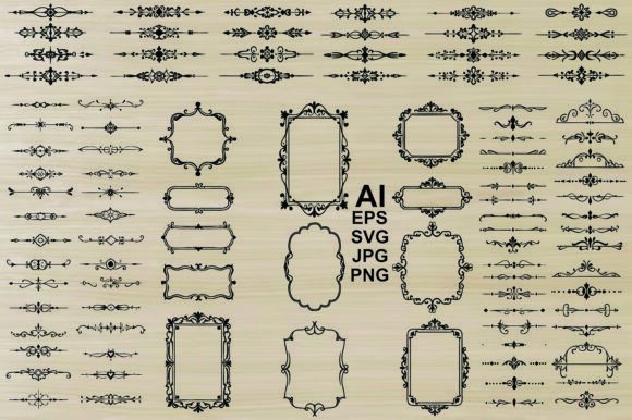 Download Dividers Line Silhouette Bundle - Silhouette bundle Collection