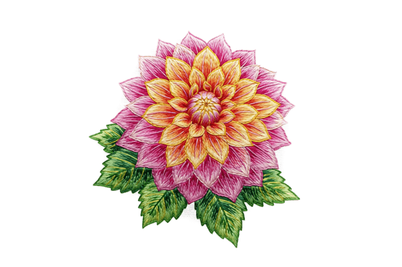 Download Intricate Pink and Orange Dahlia Flower - Intricate Collection