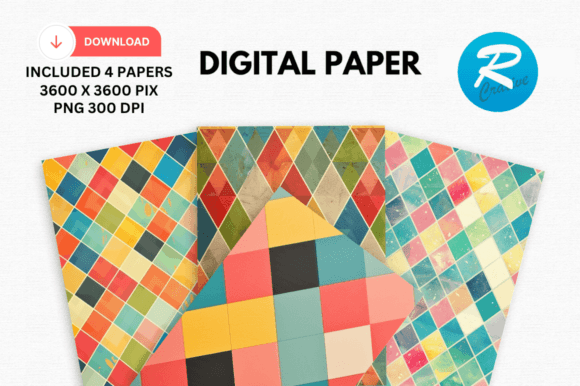 Download Argyle Digital Paper Printable Patterns - Printable Collection