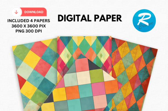 Download Argyle Digital Paper Printable Patterns - Printable Collection