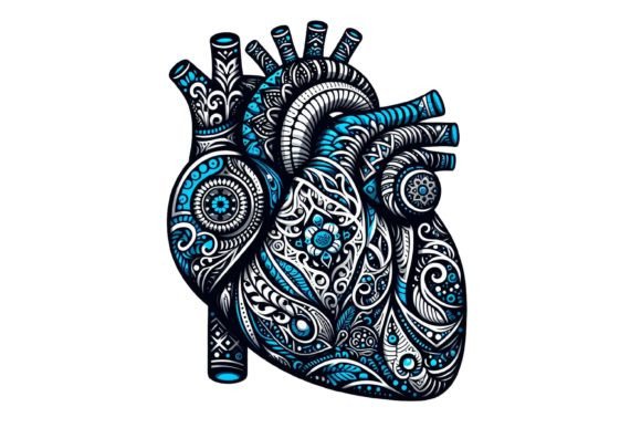 Download Human Heart Intricate Patterns Clipart - Intricate Collection
