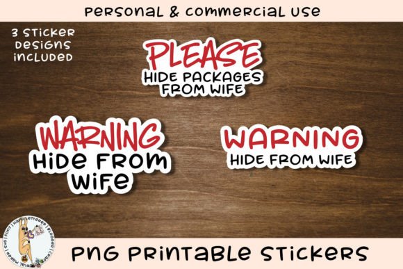 Download Hide from Wife Printable Funny Stickers - Printable Collection