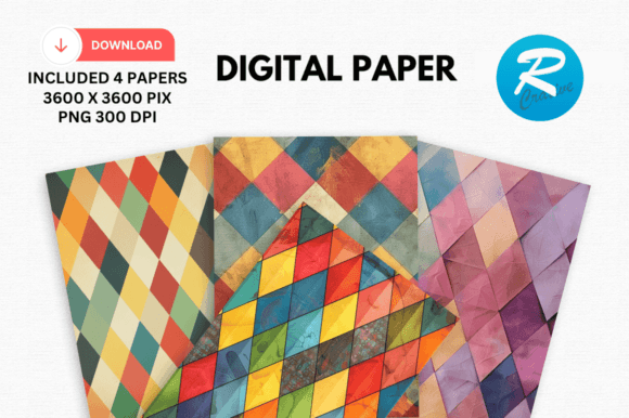 Download Argyle Digital Paper Printable Patterns - Printable Collection