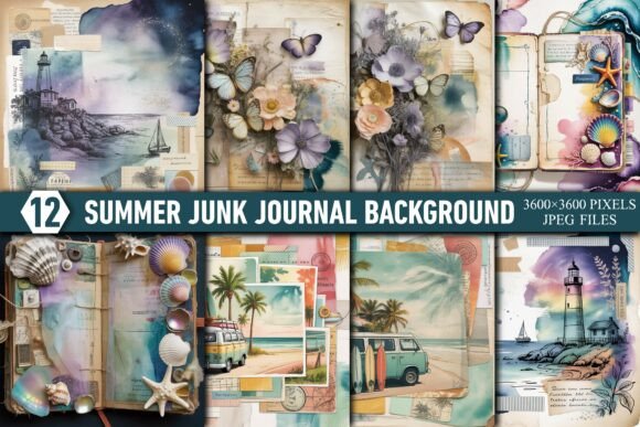 Download Summer Junk Journal Background - Junk journal background Collection