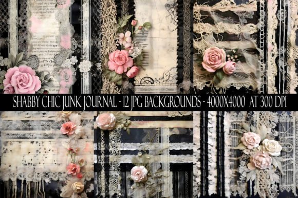 Download Shabby Chic Junk Journal Backgrounds - Junk journal background Collection