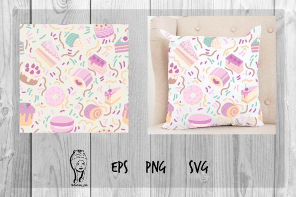 Download Cakes and Cookies Surface Pattern Design - Surface pattern design Collection