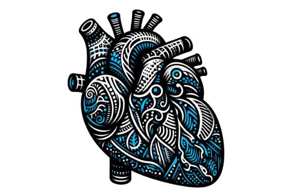 Download Human Heart Intricate Patterns Clipart - Intricate Collection